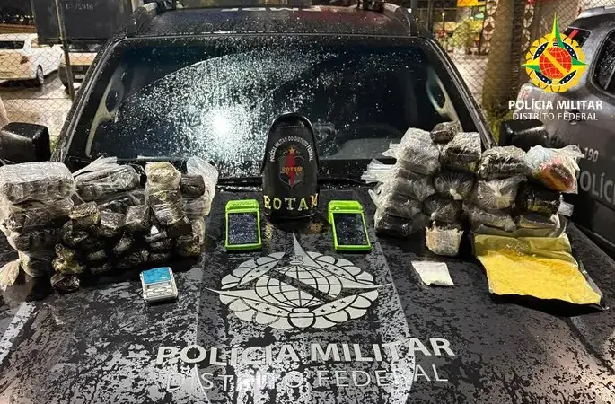 PMDF apreende grande quantidade de drogas em ação da ROTAM em Vicente Pires