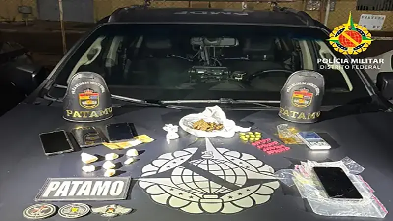 PMDF prende dupla por tráfico de drogas no Gama