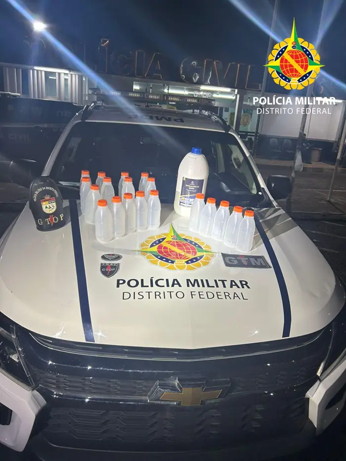 PMDF desarticula ponto de tráfico de lança-perfume em Itapoã