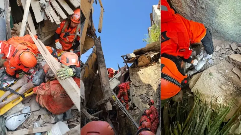 Desabamento no Catete deixa diversos feridos no Rio de Janeiro