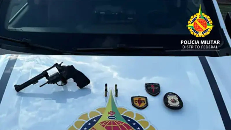 PMDF apreende arma de fogo e munições durante patrulhamento em São Sebastião