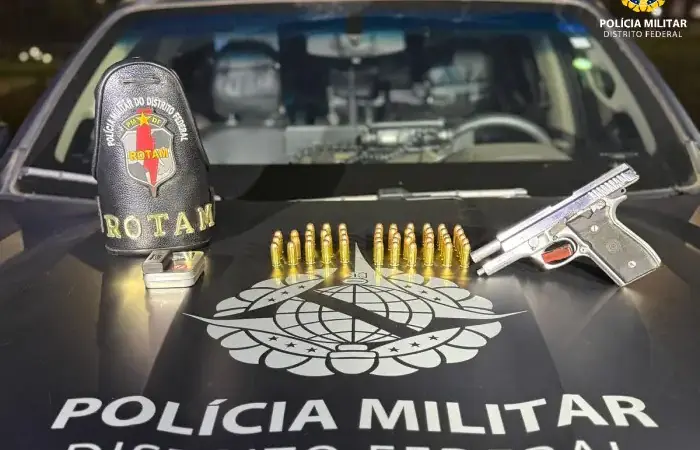 ROTAM prende homem por posse ilegal de arma de fogo de uso restrito em Samambaia