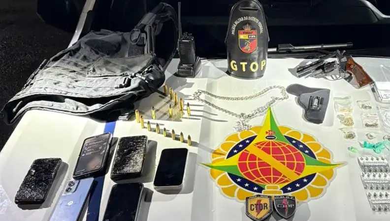 PMDF prende homens e apreende drogas e arma de fogo no Gama