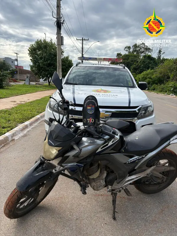 PMDF recupera motocicleta furtada poucas horas após o crime na Ceilândia