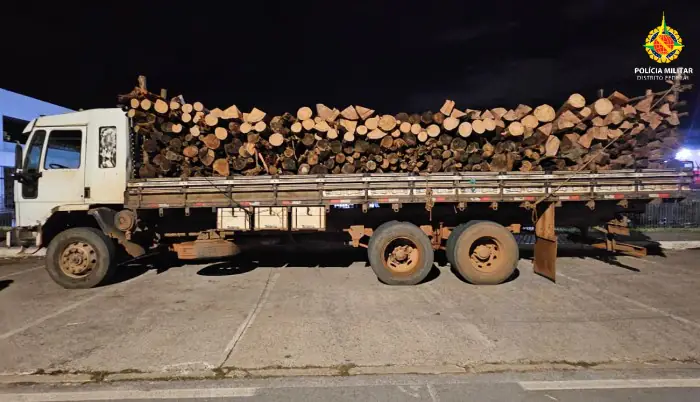 BPMA flagra transporte irregular de madeira e apreende carga em área rural de Planaltina