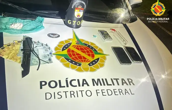 PMDF apreende adolescentes por ato infracional análogo ao tráfico de drogas durante operação integrada no Guará II