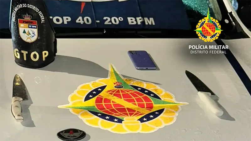 PMDF apreende dois menores por ato infracional análogo a roubo a transeunte no Lago Norte