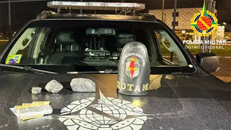 Traficante é preso pela PMDF no Recanto das Emas