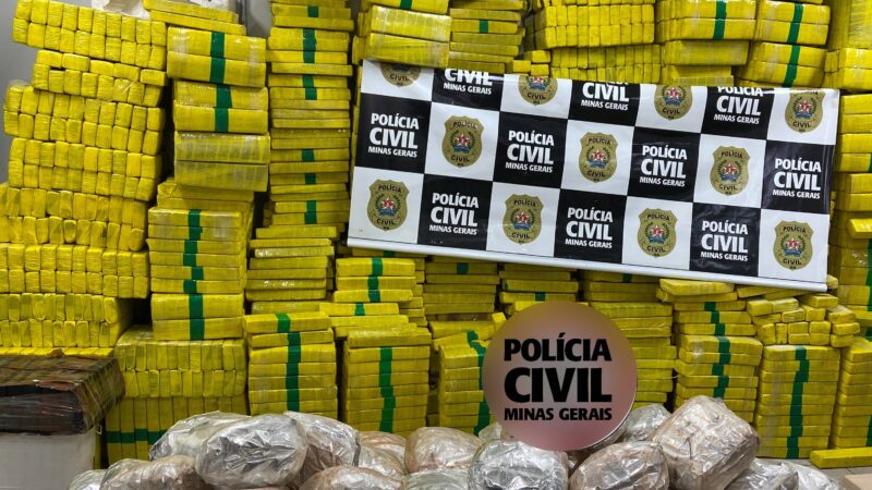 Cerca de 3 toneladas de maconha são apreendidas pela PCMG em Itaguara