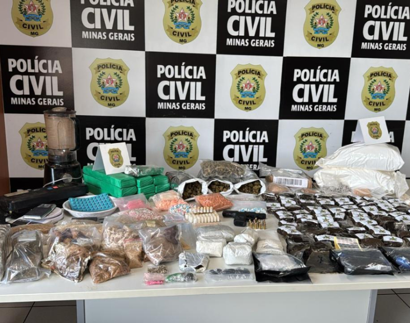 Trio é preso pela PCMG com grande quantidade de drogas em Uberlândia
