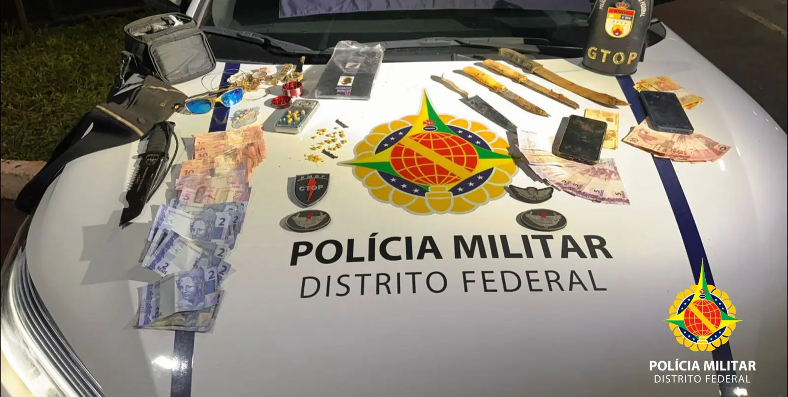 A Polícia Militar do Distrito Federal desarticula “esconderijo subterrâneo” do tráfico no Guará