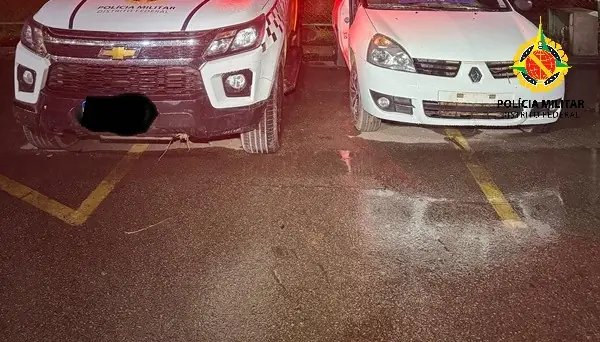 Carro furtado no Areal é recuperado pela PMDF no Riacho Fundo I