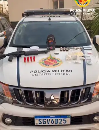 PMDF prende casal por tráfico de drogas e apreende arma de fogo em Samambaia
