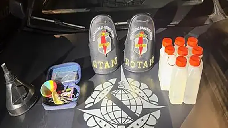 PMDF apreende duas pessoas com lança-perfume no Recanto das Emas