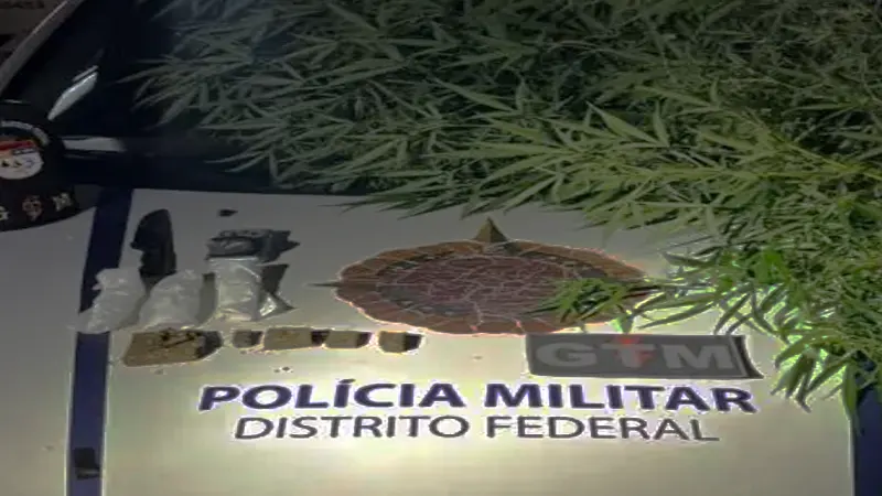 PMDF prende autora por tráfico de drogas e apreende entorpecentes no Itapoã
