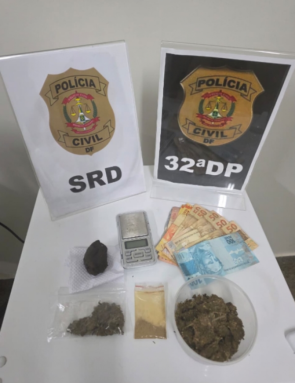 PCDF prende traficante que utilizava redes sociais para comercializar drogas em Samambaia Sul