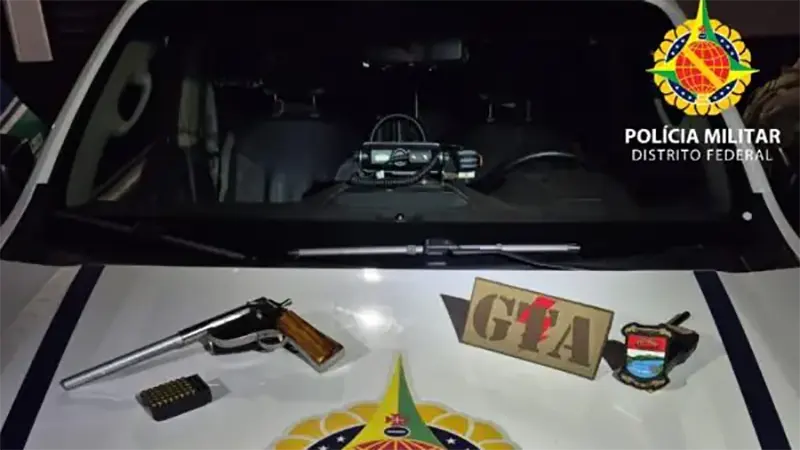 PMDF apreende arma de fogo e 40 munições durante ação integrada em Águas Lindas de Goiás