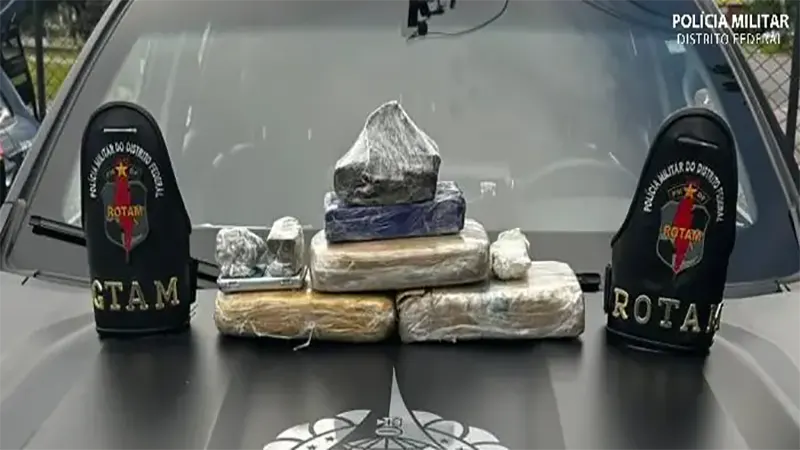 PMDF prende homem por tráfico de drogas e apreende cerca de 6 kg de entorpecentes no Recanto das Emas
