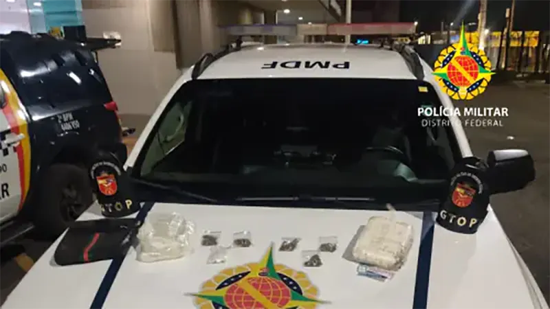 Autor com histórico criminal é preso após roubo de veículo e tráfico de drogas em ação rápida da PMDF em Ceilândia