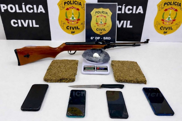 PCDF prende três homens por tráfico interestadual e associação