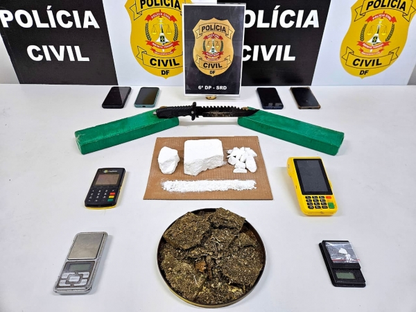 PCDF prende dois por tráfico e associação em Santa Maria