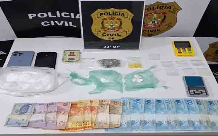 PCDF prende homem por tráfico de drogas na QR 206 em Santa Maria