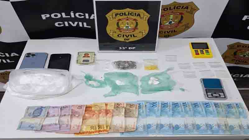 PCDF prende homem por tráfico de drogas na QR 206 em Santa Maria