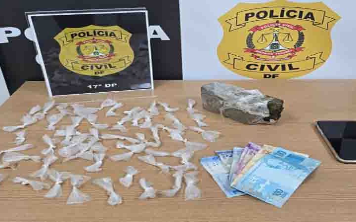 PCDF prende dupla por tráfico no córrego Taguatinga