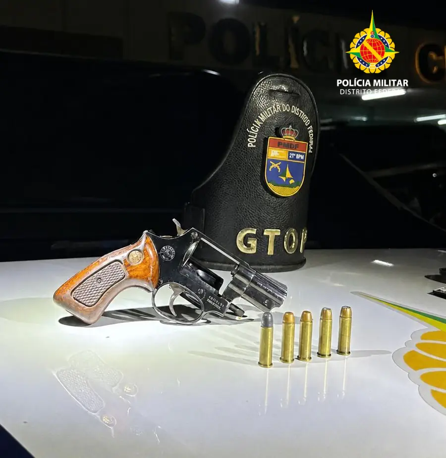 PMDF prende homem e apreende revólver no Paranoá