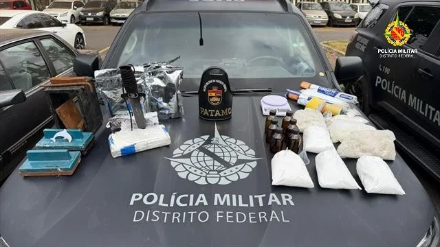 Dois homens são detidos durante ação contra o tráfico de drogas em Ceilândia