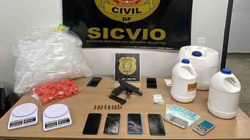 PCDF prende envolvido em tráfico, receptação e posse irregular de arma de fogo no Itapoã