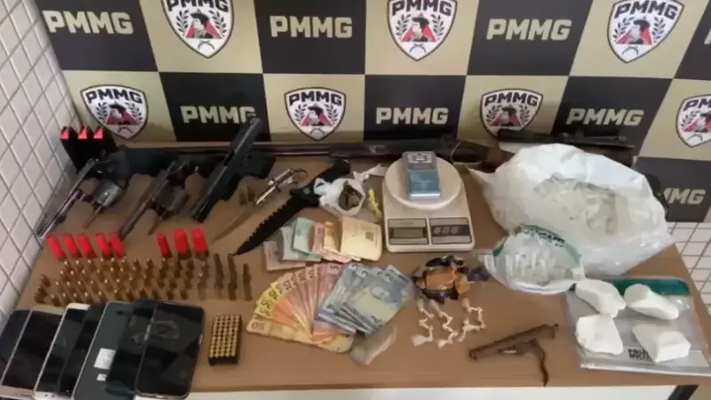 PMMG Vargem Alegre – Operação Impacto faz prisões e apreensão de armas e drogas