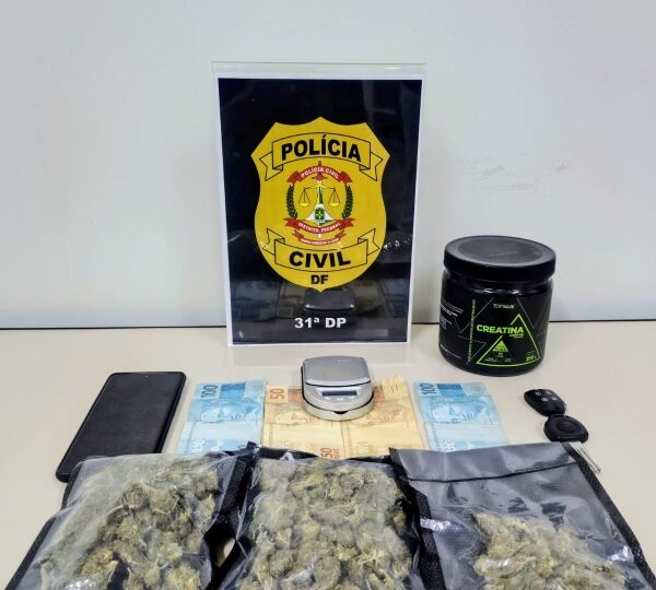 31ª DP prende traficante com droga “premium” após monitoramento no Jardim Roriz