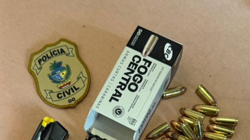 Polícia Civil apreende quase 200 munições, em Novo Gama, em investigação de violência doméstica
