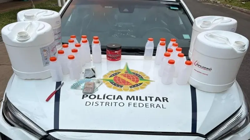 PMDF quatro detidos em Ceilândia combate ao tráfrico de drogas