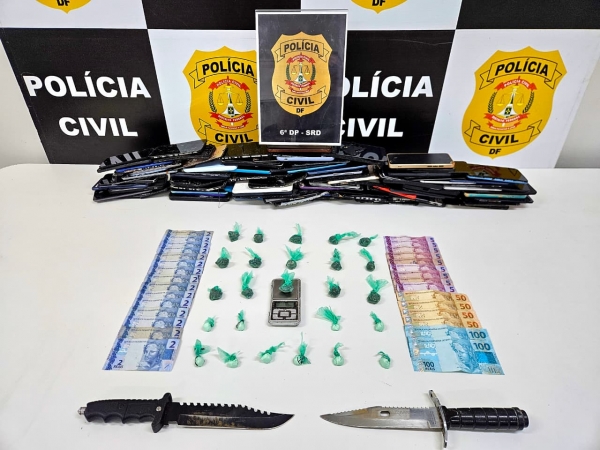 Traficante que recebia pagamento em celulares é preso no Itapoã