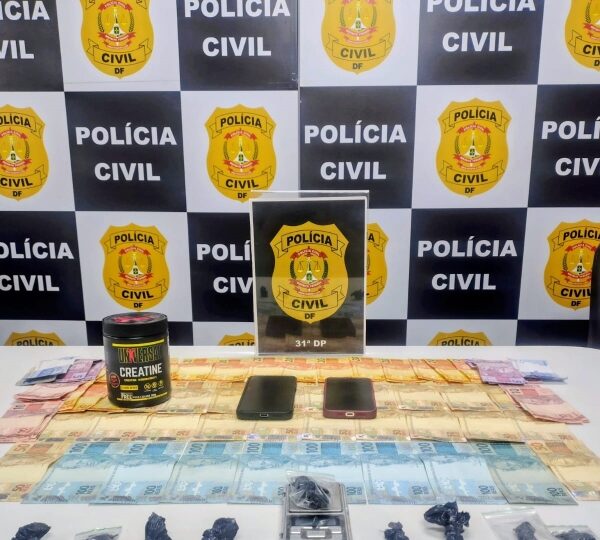 31ª DP prende dois homens por tráfico de drogas no Jardim Roriz