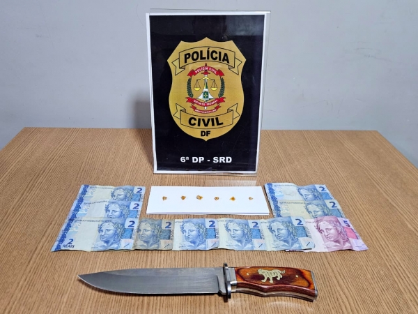 PCDF prende homem por tráfico, porte de arma branca e resistência