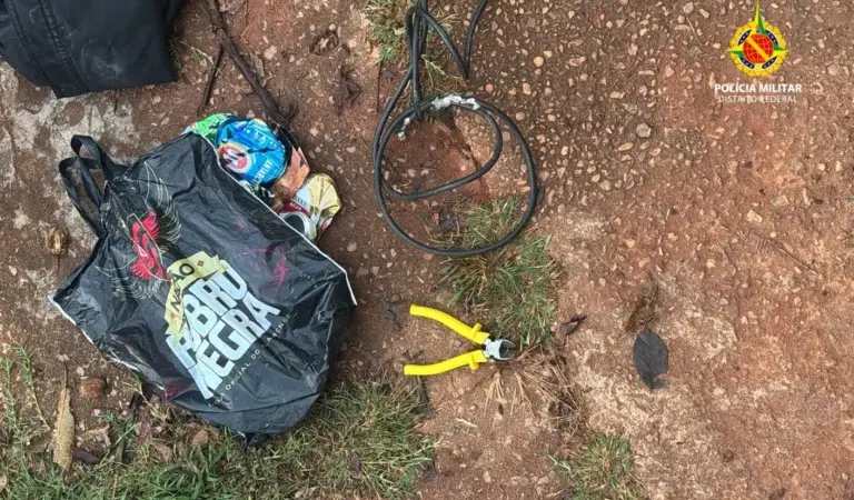 PMDF prende dois homens em flagrante por furto de fios elétricos na Asa Norte