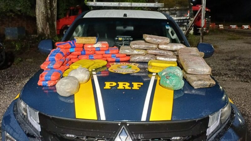 PRF apreende 41 kg de drogas durante fiscalização na BR-316, em Castanhal/PA