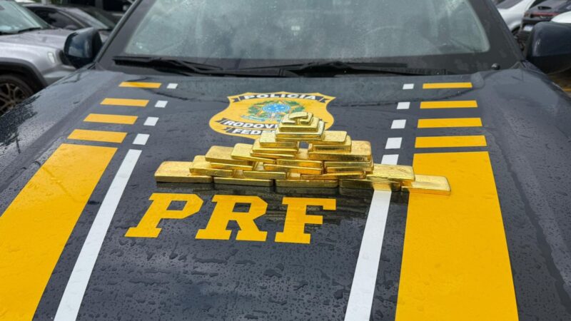 PRF apreende ouro ilegal avaliado em cerca de R$ 10 milhões em Rorainópolis/RR