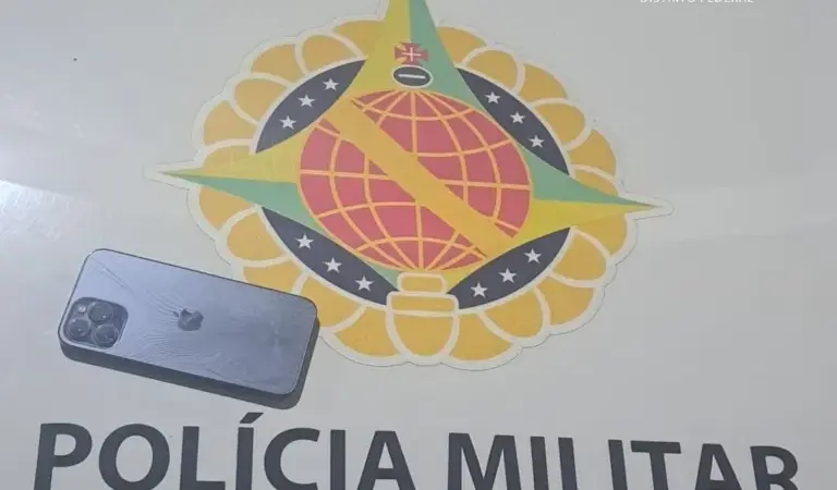 PMDF PRENDE HOMEM COM DIVERSAS PASSAGENS CRIMINAIS POR ROUBO E RECUPERA CELULAR NO LAGO NORTE