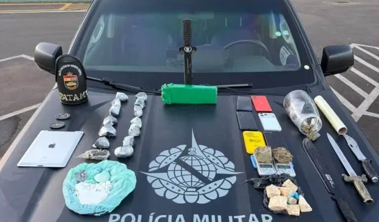 PMDF desarticula ponto de tráfico em Samambaia Sul e prende dois adultos e apreende adolescente