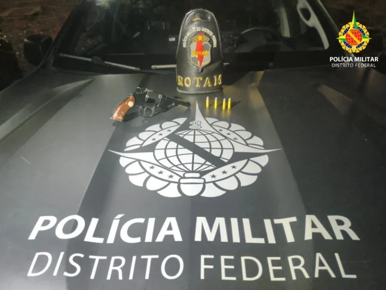 PMDF apreende revólver com numeração suprimida após perseguição em Taguatinga