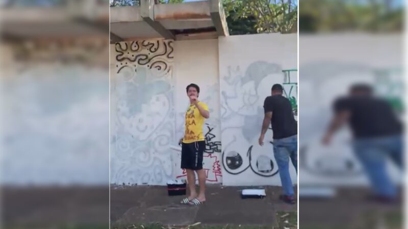 Candidato Wilker Leão é preso pela PF após apagar pinturas do Instituto de Artes da UnB